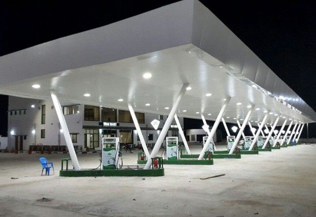 LED Gas Station Light  Project In Nigeria