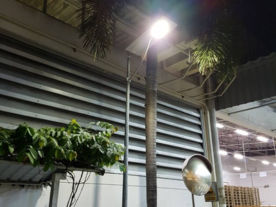 Solar Street Light Project in Ecuador