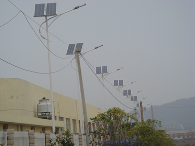 Solar Street Light Project in Ecuador