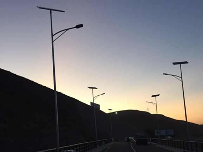 Solar Street Light Project in Ecuador