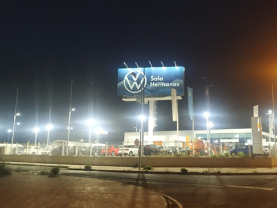 Gas station light in Nigeria