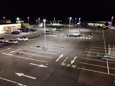 LED Parking Lot Light Project in Sweden
