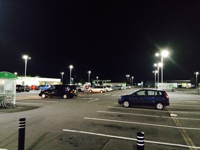 LED Parking Lot Light Project in Ecuador