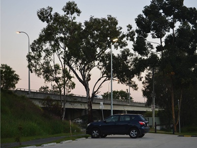 LED Parking Lot Light Project in Ecuador