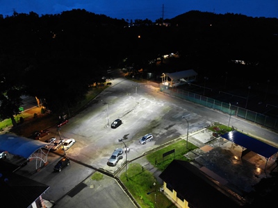 LED Parking Lot Light Project in Ecuador