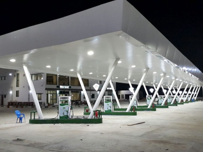 LED Gas Station Light Project In Uruguay