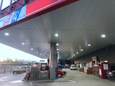 LED Gas Station Light Project In Uruguay