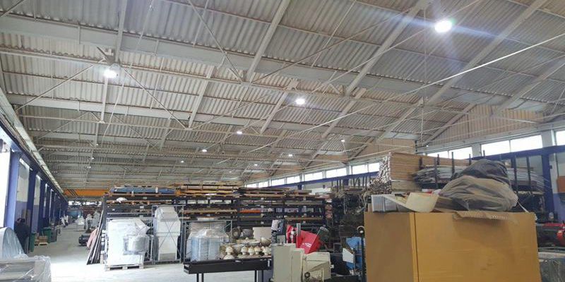 Workshop Lighting Project With LED High Bay Light In Lebanon