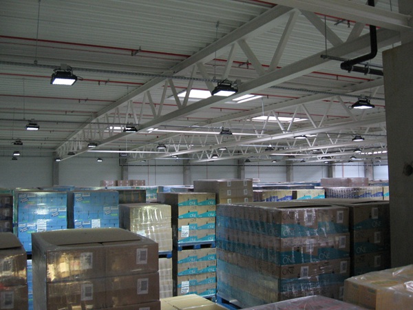 Warehouse Lighting With LED High Bay Light In Hungary