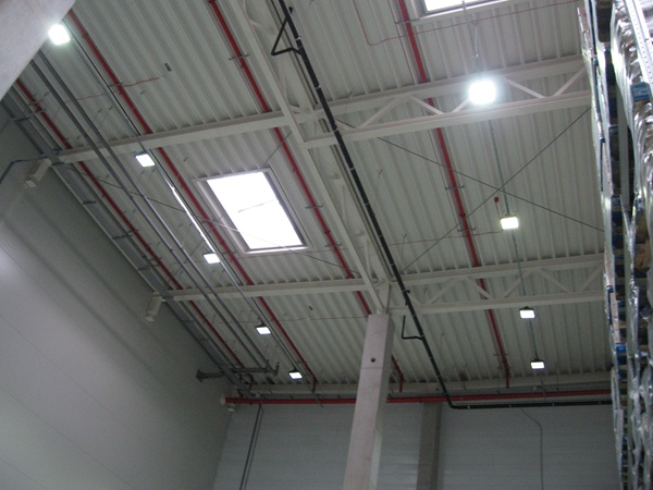 Warehouse Lighting With LED High Bay Light In Hungary