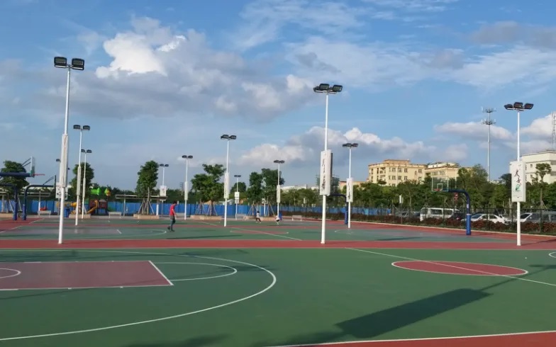 Outdoor Commercial Basketball Court Lighting Design