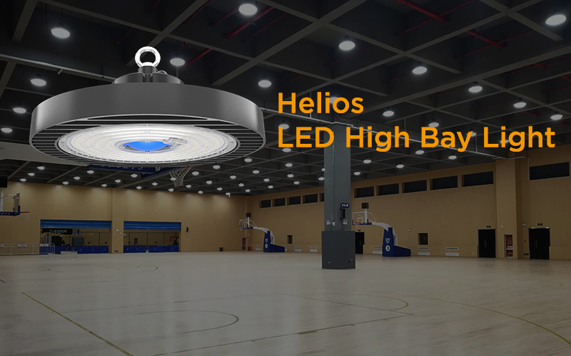 Indoor basketball court lighting design