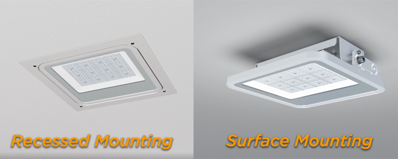 Differences Between Recessed Mounting and Surface Mounting