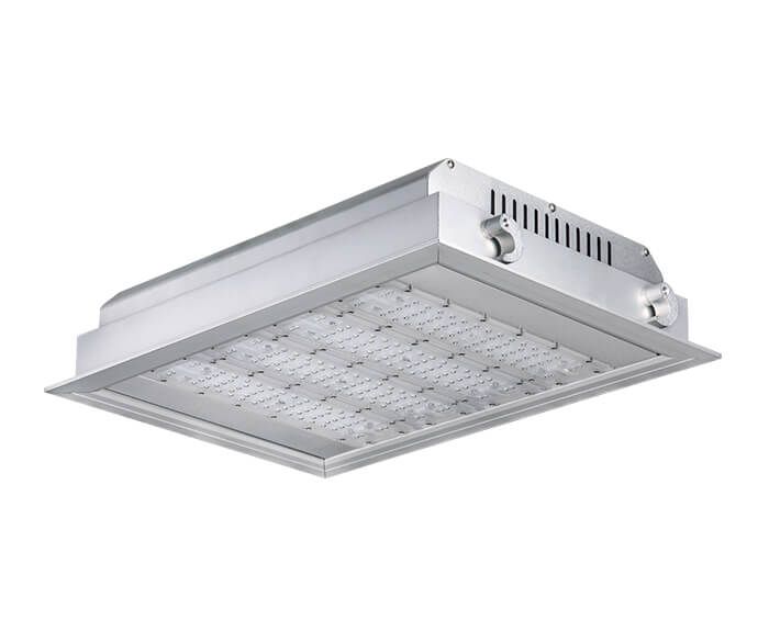 CE approved 200w ATEX Recessed LED Petrol Station Light