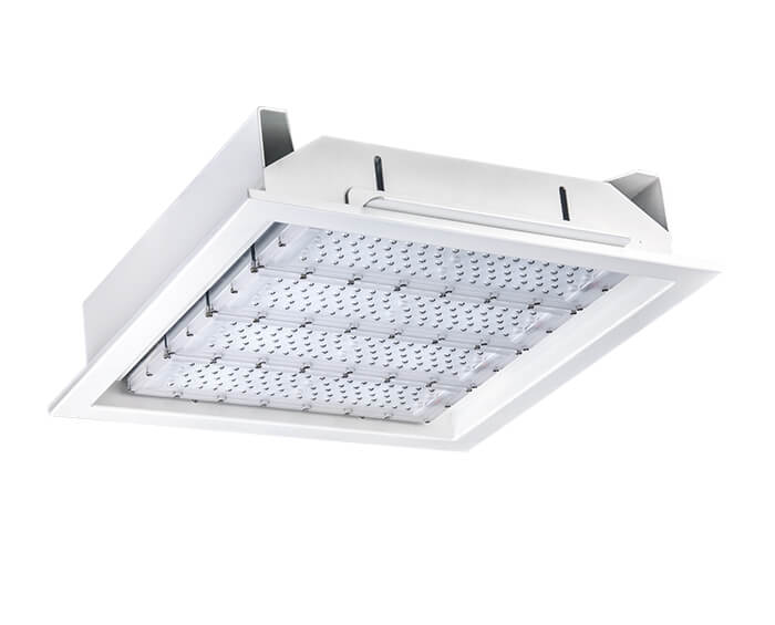 160w Recessed led canopy lights for gas station