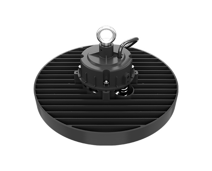 150W UFO LED High Bay Light With Motion Sensor – 21,000LM, E26 Base, UL Certified, Black Finish