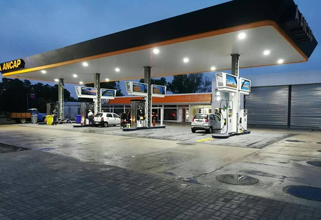 LED Gas Station Light Project In Uruguay