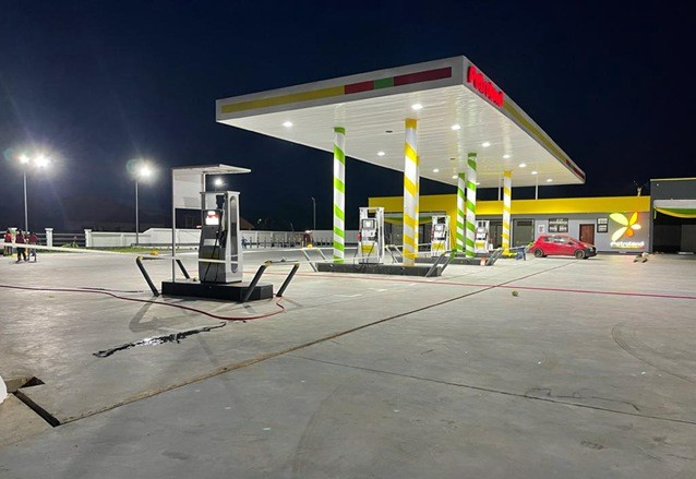 LED Gas Station Light Project In Ghana